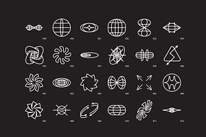 96 Linear Vector Shapes. Part2