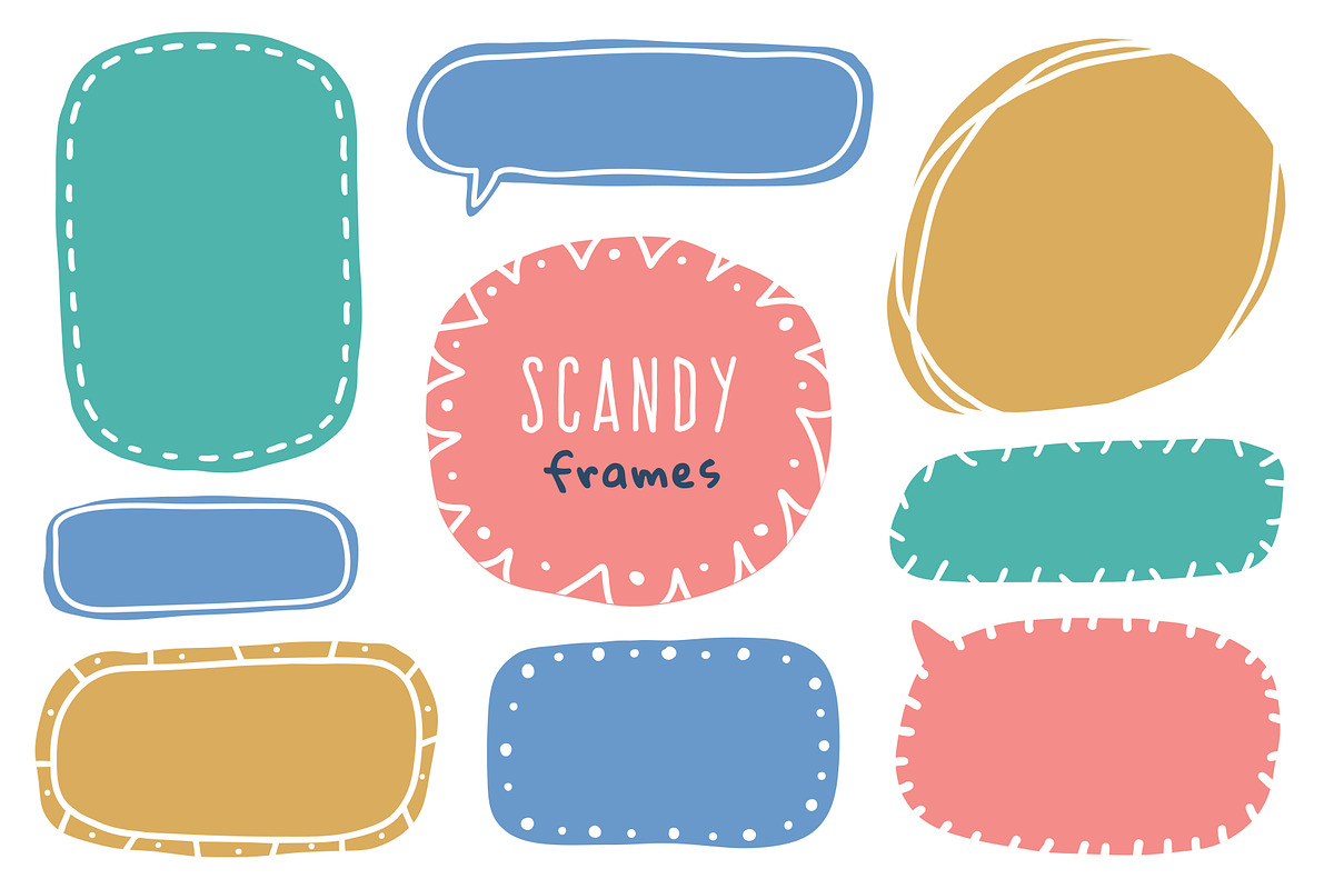 Scandinavian flowers vector bundle, a Texture Illustration by redcollegiya design (Photo 3 of 9)