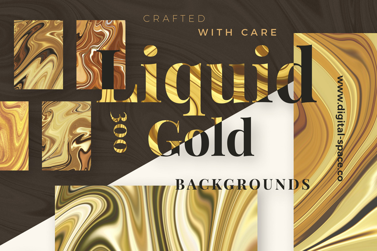 300 Liquid Gold Backgrounds, a Texture Graphic by Digital Space (Photo 3 of 17)