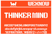 Thinker Mind font, a Font by weknow (Thumbnail 1 of 8)