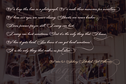 Photograph - Script Wedding Font, a Script Font by FHFont (Thumbnail 5 of 10)