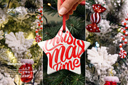 Christmas Ceramic Ornament Mockup, a Product Mockup by PrimeMockup (Thumbnail 8 of 11)