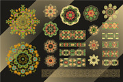 Ornamental rosettes, border ornament, a Decorative Illustration by Dainia (Thumbnail 1 of 2)