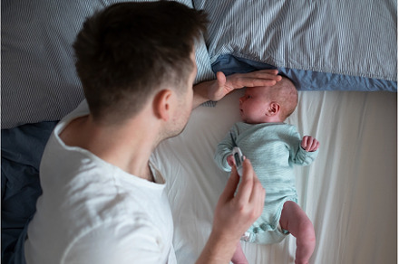 Worried oung father looking on, a Person Photo by Koldunova