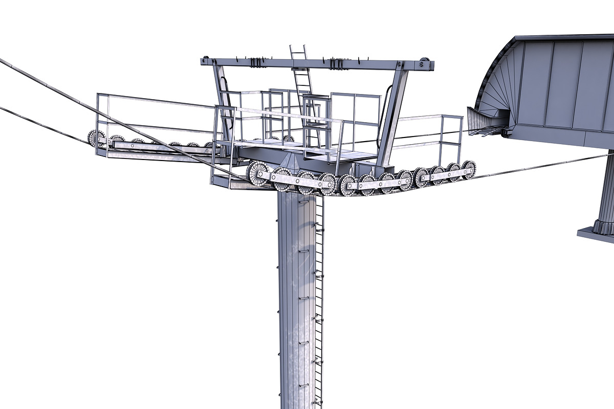 Ski Lift Cableway Car, a Cars & Vehicle 3D Model by 3D Models by Obshansky (Photo 24 of 26)