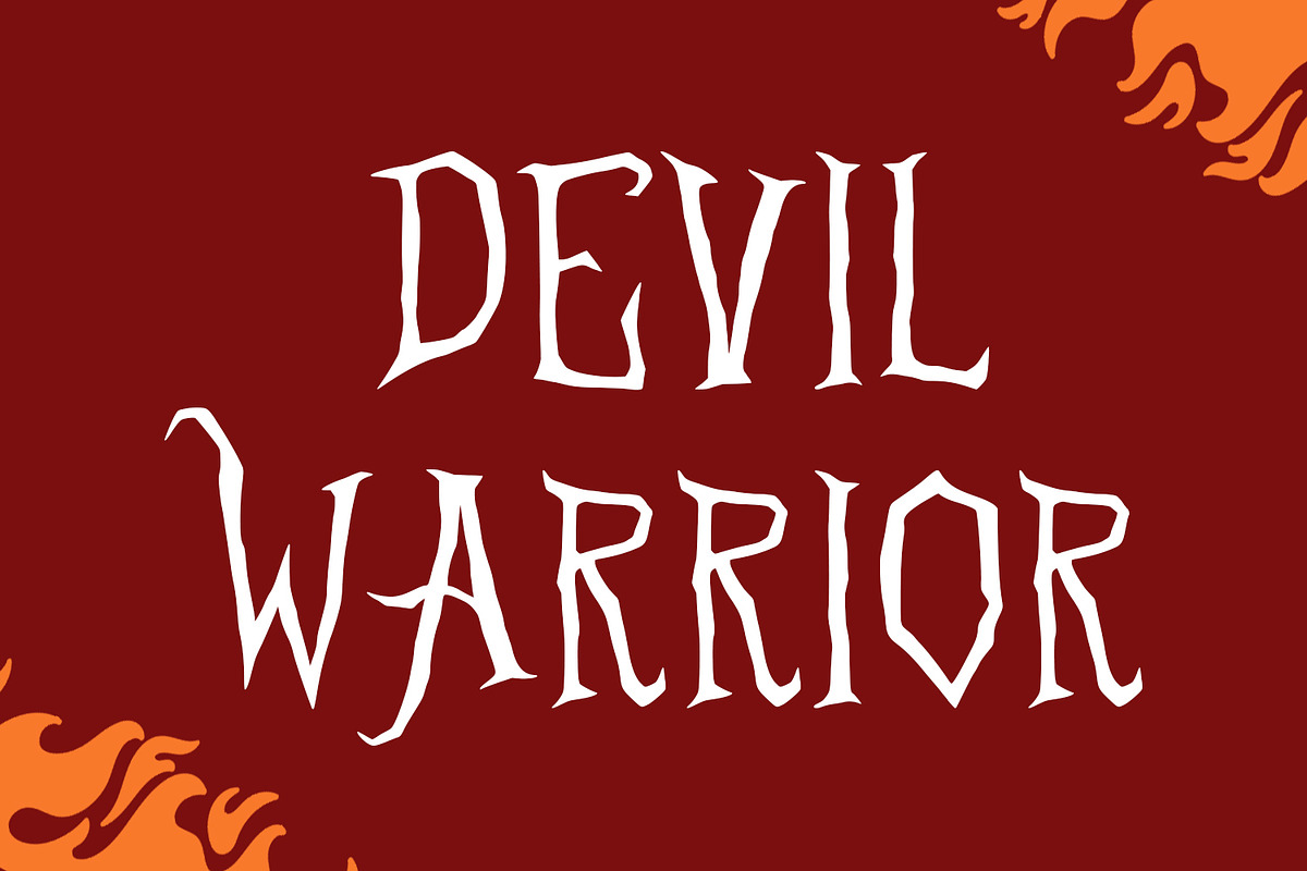 Halqueen Horror Display Font, a Handwritten Font by Maulana Creative (Photo 6 of 7)