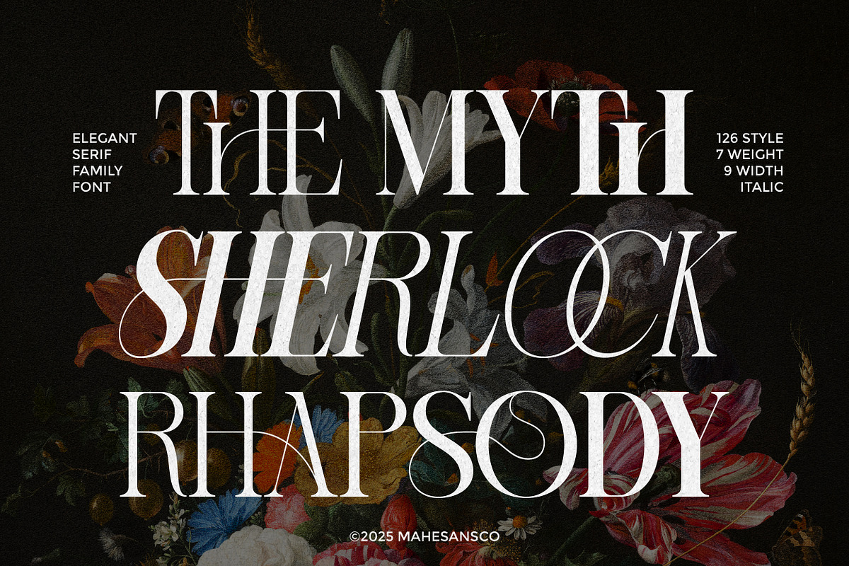 Sherlock Serif Family (126 Fonts), a Serif Font by Mahesans Co (Photo 1 of 25)