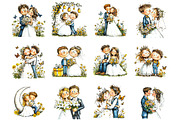 Elegant Wedding Couple PNG, a Person Illustration by Designking (Thumbnail 2 of 5)
