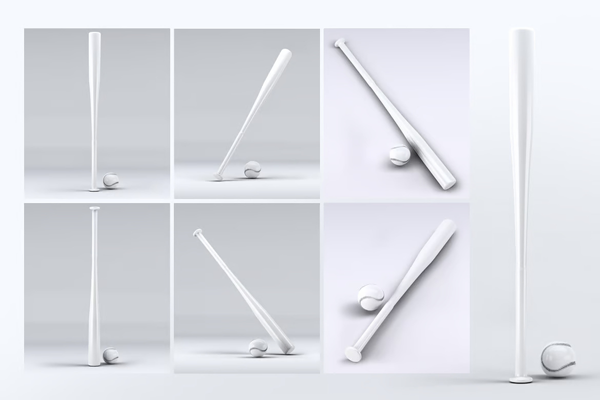 Baseball Bat Mock-Up, a Product Mockup by DesignRushMarket (Photo 6 of 6)