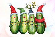 Funny Christmas Pickles PNG, an Illustration by Sublimation Artist (Thumbnail 1 of 9)
