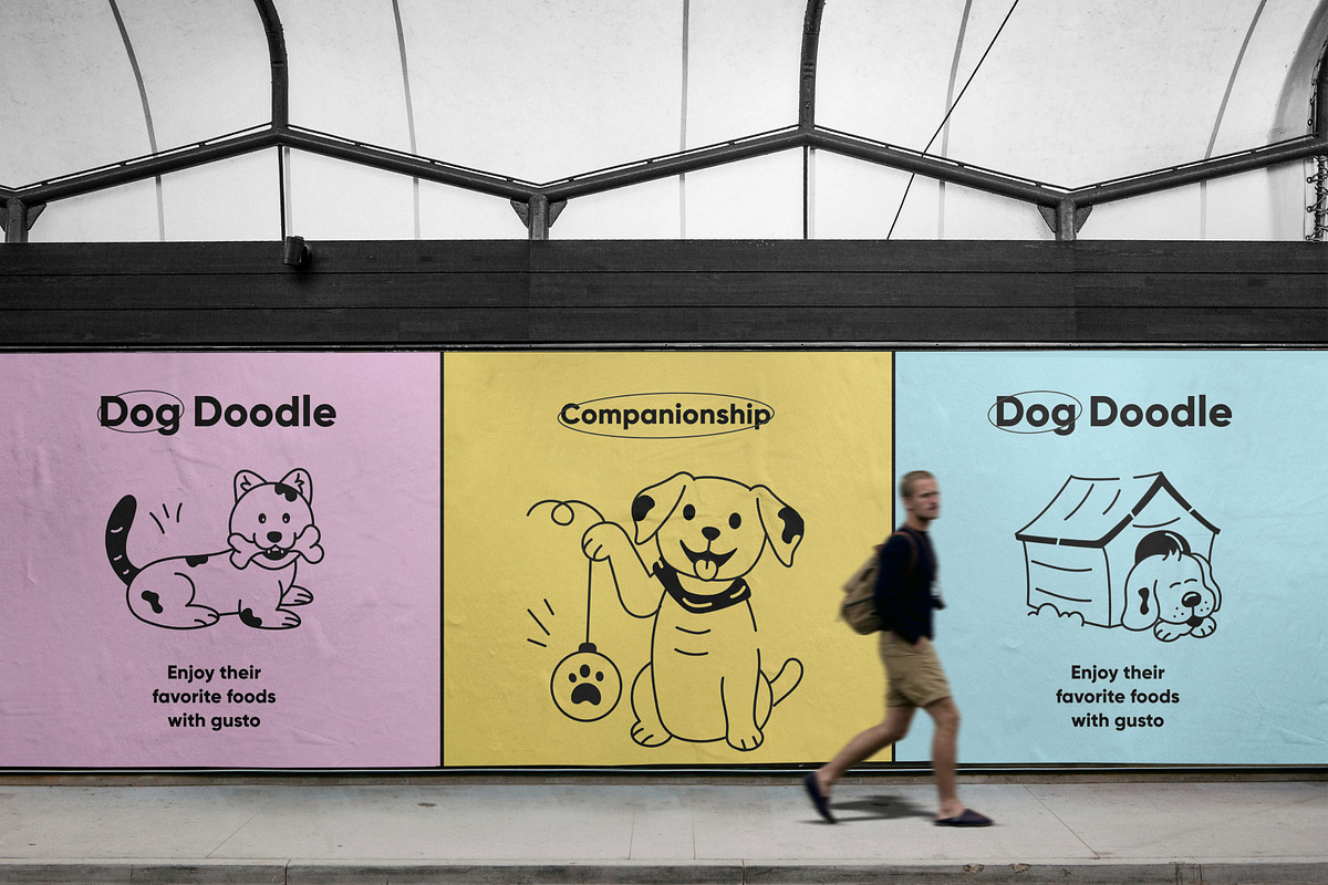 Dog Doodle Icons, a Solid Icon by Prosymbols (Photo 5 of 8)