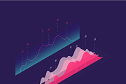 Isometric infographics visualization, a Templates & Theme by majcot (Thumbnail 3 of 6)