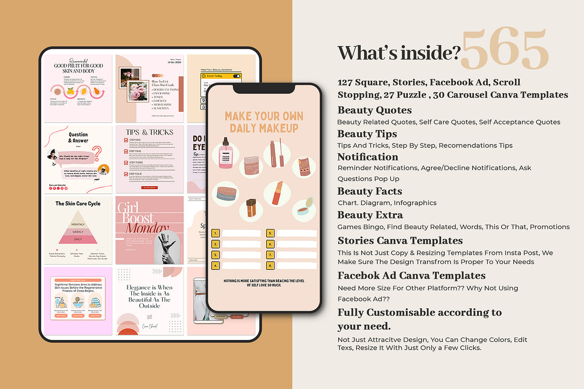 Instagram Beauty Advisor CANVA, a Social Media Template by Analogi Studio