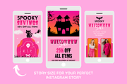 Halloween Instagram Templates, a Social Media Template by SunshineStudioBoutique (Thumbnail 4 of 8)