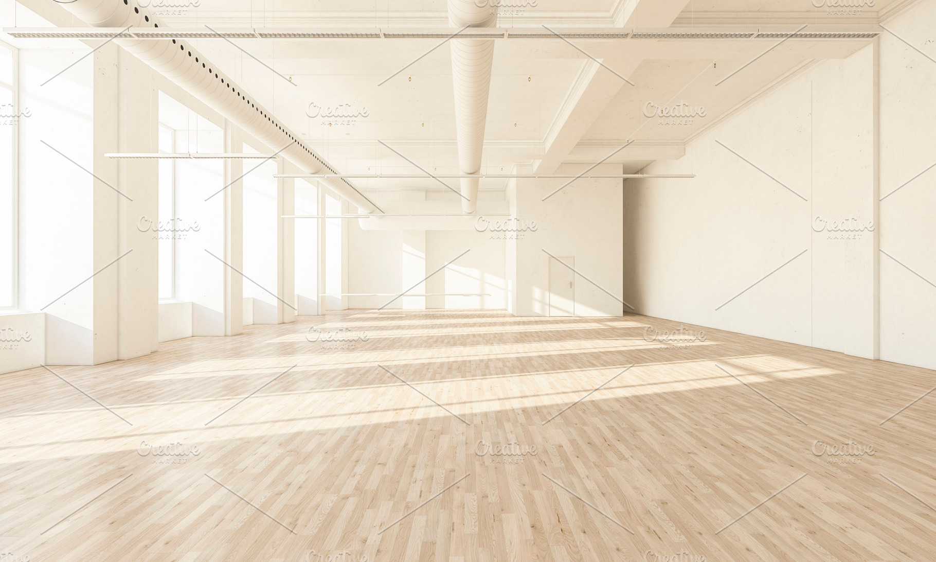 Minimal white hall interior, an Architecture Photo by McLittle Stock