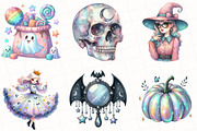 Iridescent Halloween Clipart, an Illustration by OK Design (Thumbnail 2 of 5)