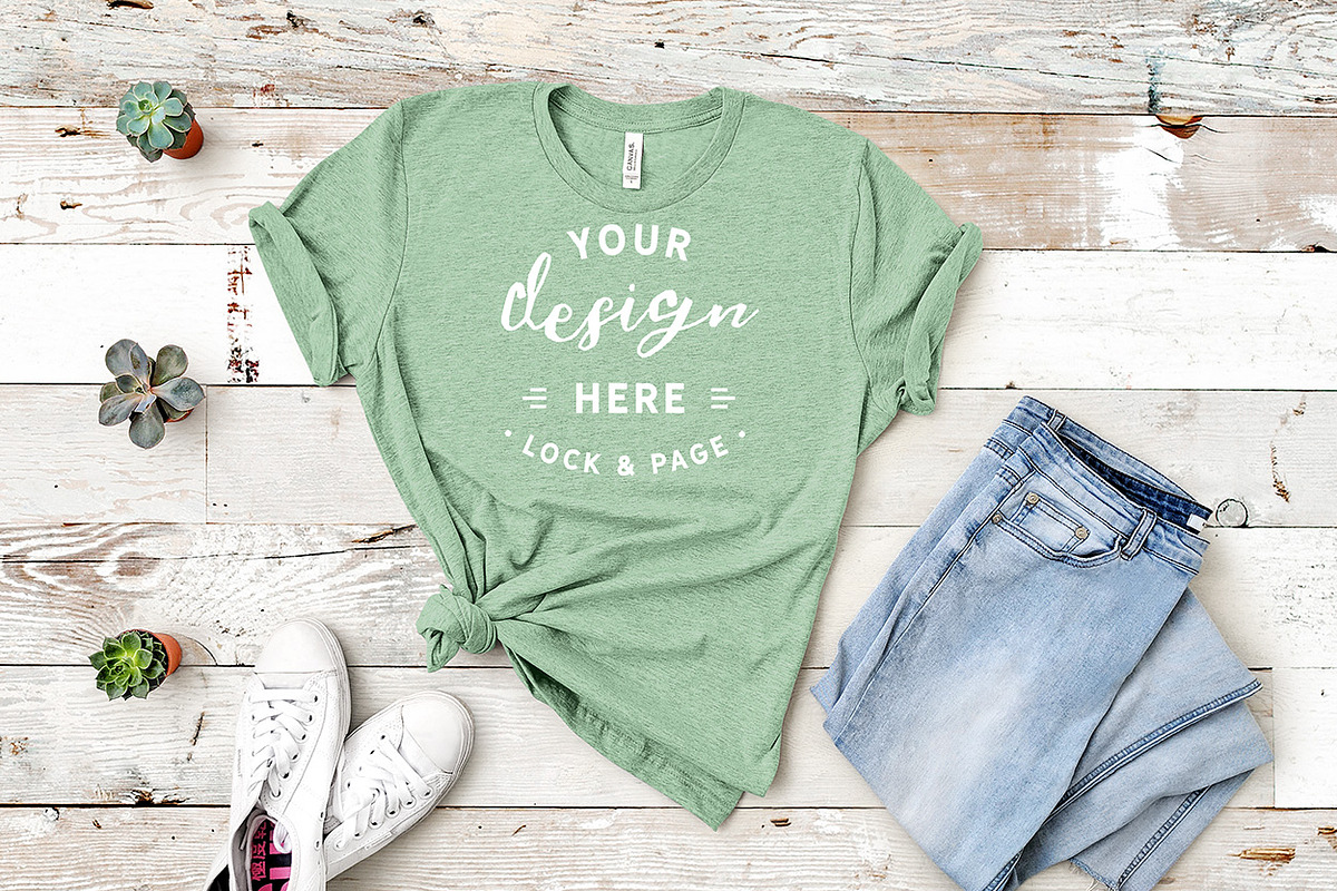 Mockup Bundle Bella Canvas T-Shirt, a Household Mockup by lock and page (Photo 12 of 45)