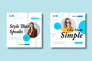 Modern Fashion Social Media Post, a Social Media Template by MightyDesign (Thumbnail 3 of 8)