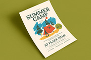Retro Summer Camp Event Flyer, a Flyer Template by Guuver (Thumbnail 3 of 3)