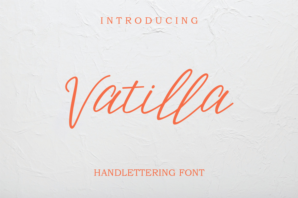 Vatilla // Hand lettering Font, a Script Font by Face Lab (Photo 1 of 5)