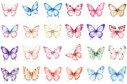 Soft Girly Butterfly Clipart, an Illustration by Sublimation Artist (Thumbnail 2 of 6)