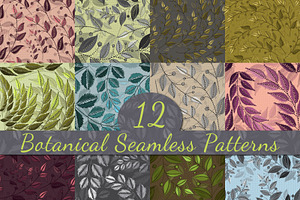 Botanical seamless patterns