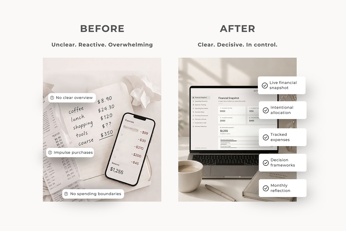 Financial Interactive Planner Canva, an App Template by Studio Suvelle (Photo 6 of 10)