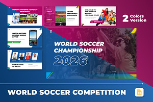 World Soccer Competition Slides, a Presentation Template by Antstheme