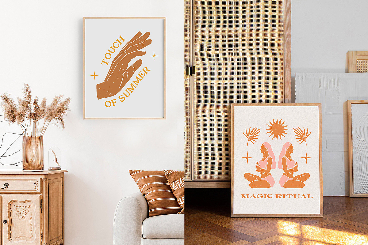 Retro Spiritual Summer Collection, a Decorative Illustration by Ayya Studio (Photo 4 of 17)