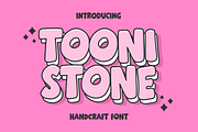 Toonistone Handcraft, a Sans Serif Font by 24Design Studios (Thumbnail 1 of 7)