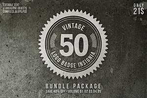 Vintage Logo Badge Insignia Bundle