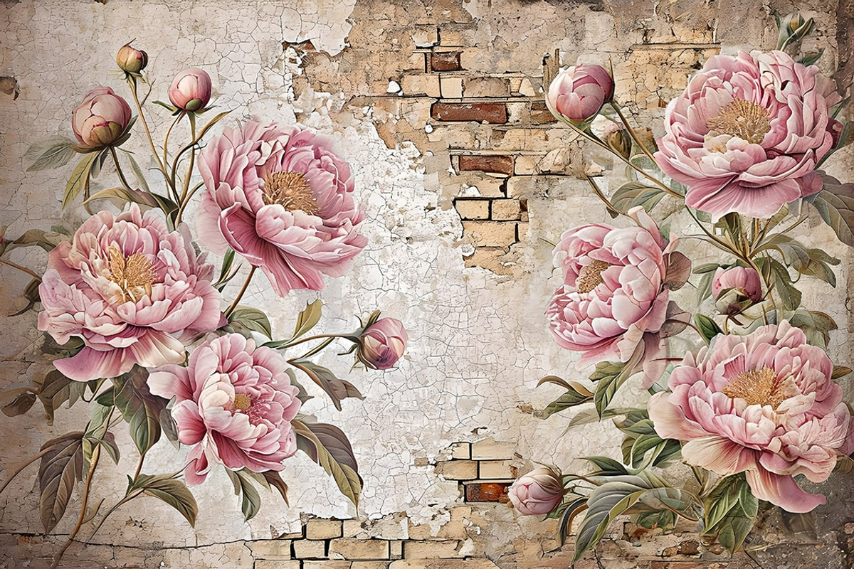 Bouquet of pink peonies Digital File, an Illustration by Liubovi Samoilova SHOP