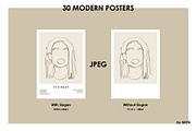 Modern Posters. Women line portraits, a Decorative Illustration by NKTN (Thumbnail 8 of 9)