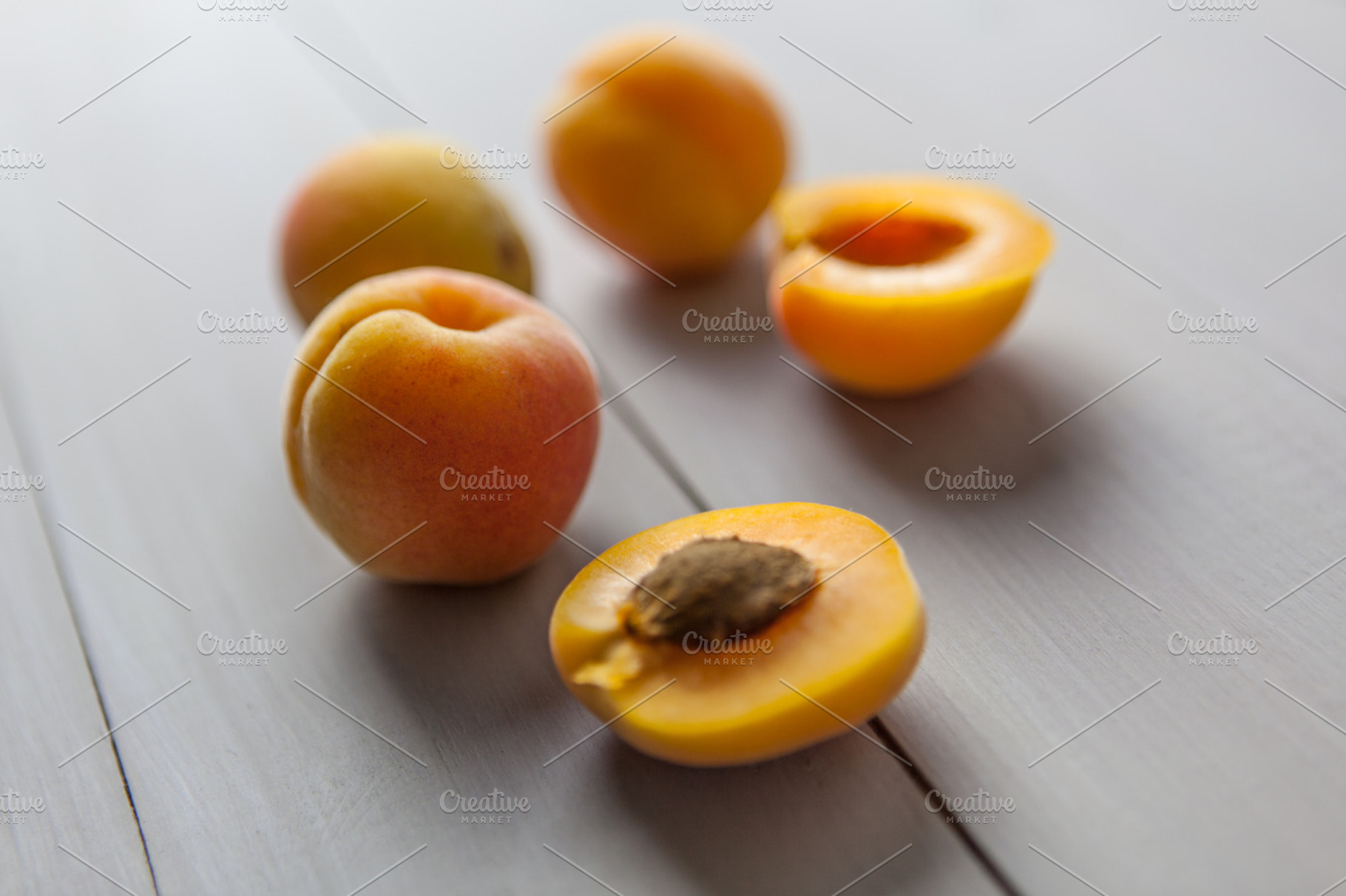 Apricots stock picture, a Food & Drink Photo by Tom Eversley