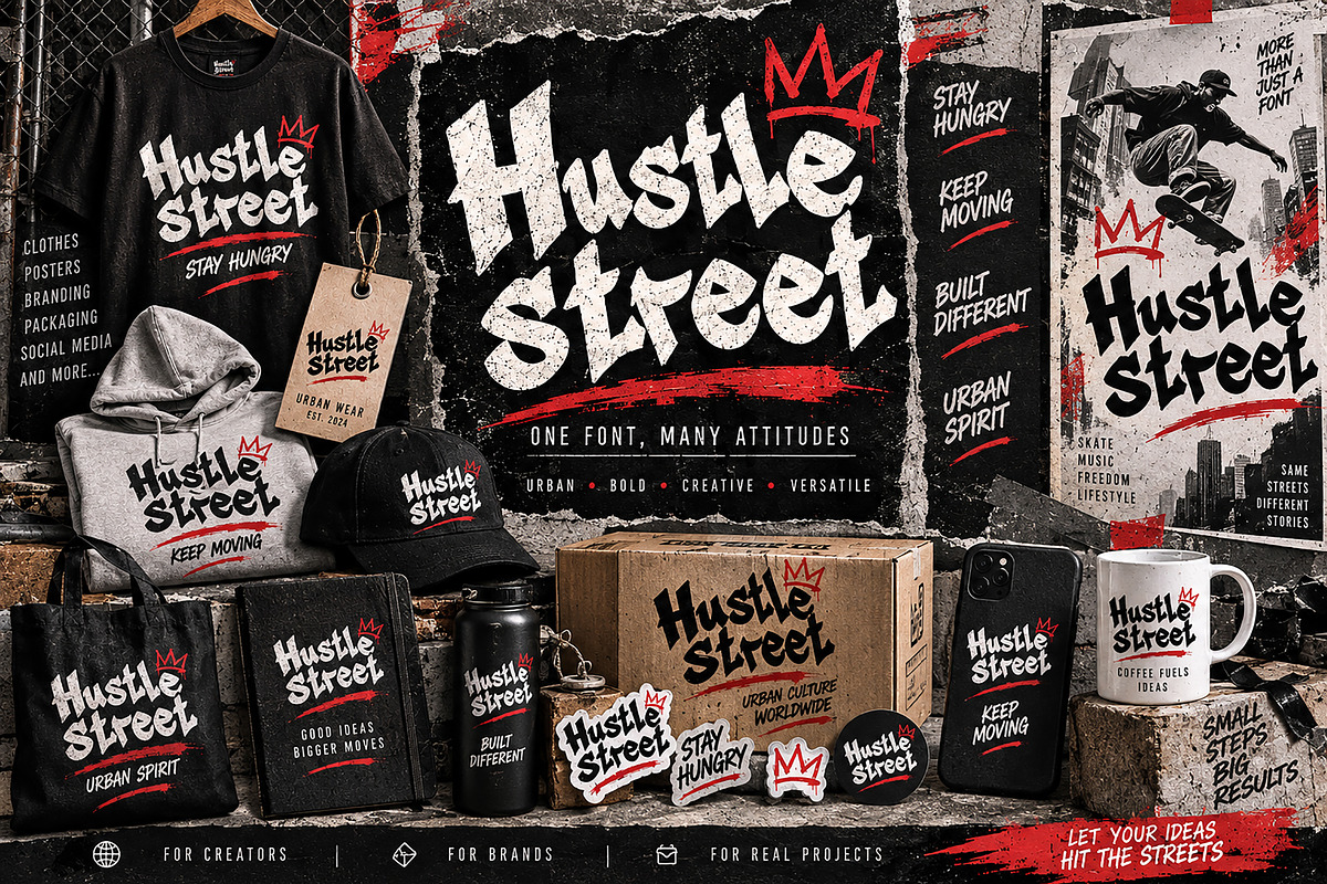 Hustle Street, a Script Font by Wow Magic (Photo 2 of 5)