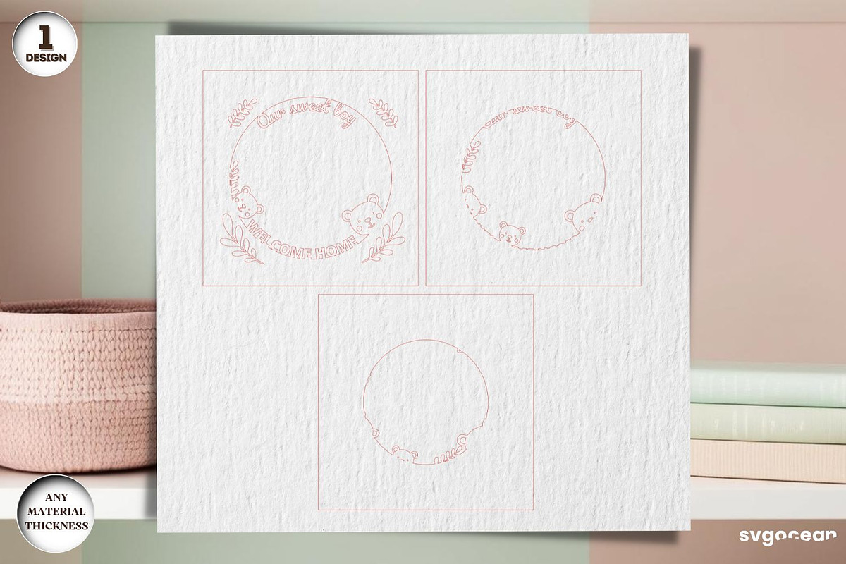 Shadow Box Frames Laser Cut Bundle, a Decorative Illustration by svgocean (Photo 9 of 13)