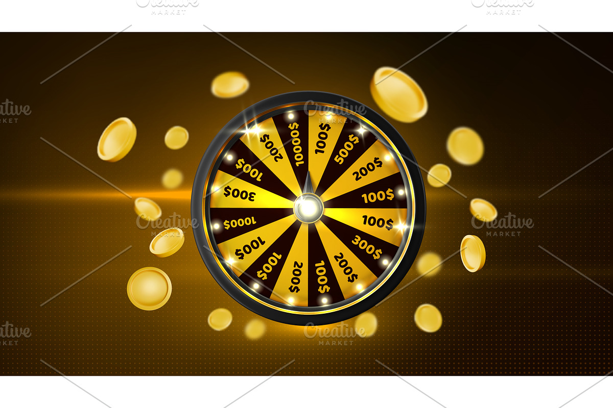 Spinning casino wheel, money on, a Finance Illustration by art PVP - market