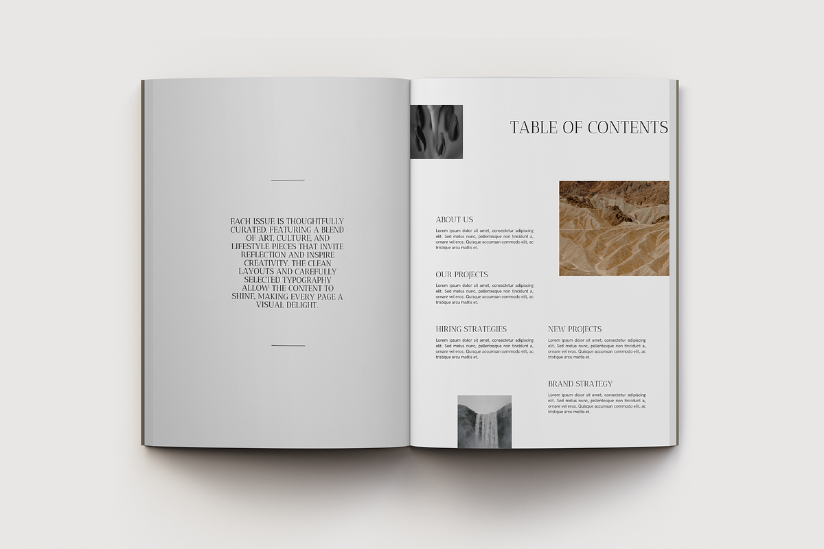 CANVA Minimal Modern Magazine preview 4
