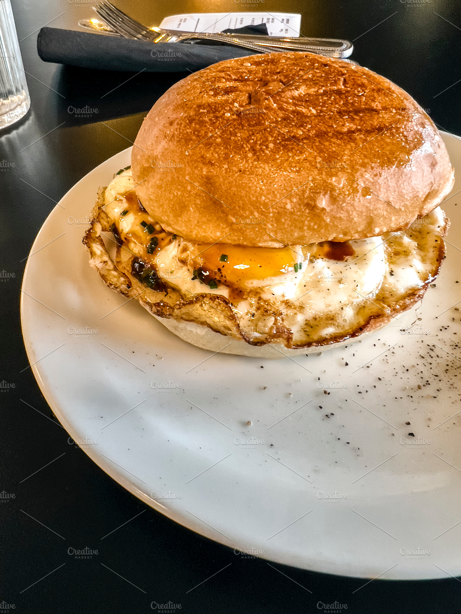 Fried Egg Sandwich Fresh Fast Food, a Photo by Photos from the Heart