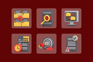 Data Management 3D Icon Pack