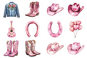 Cowgirl Bachelorette Clipart, a Seasonal Illustration by CitraGraphics (Thumbnail 3 of 7)
