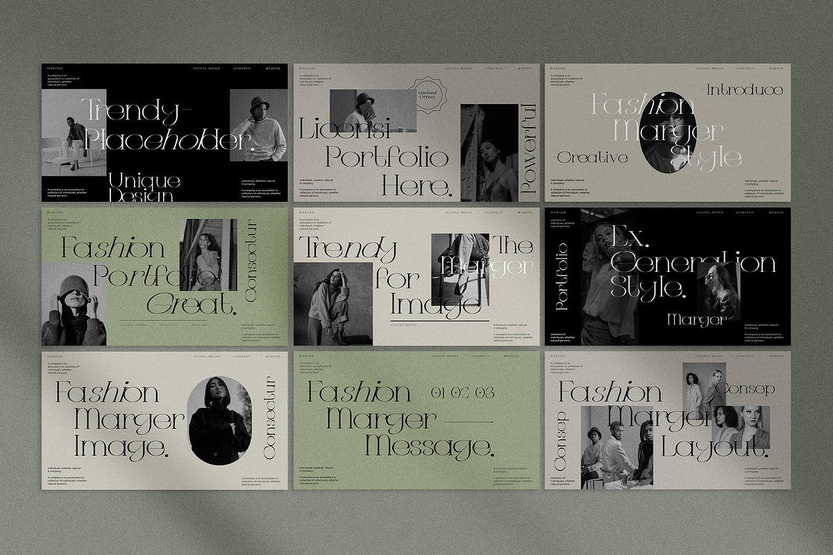 Marger Presentation Template preview 5