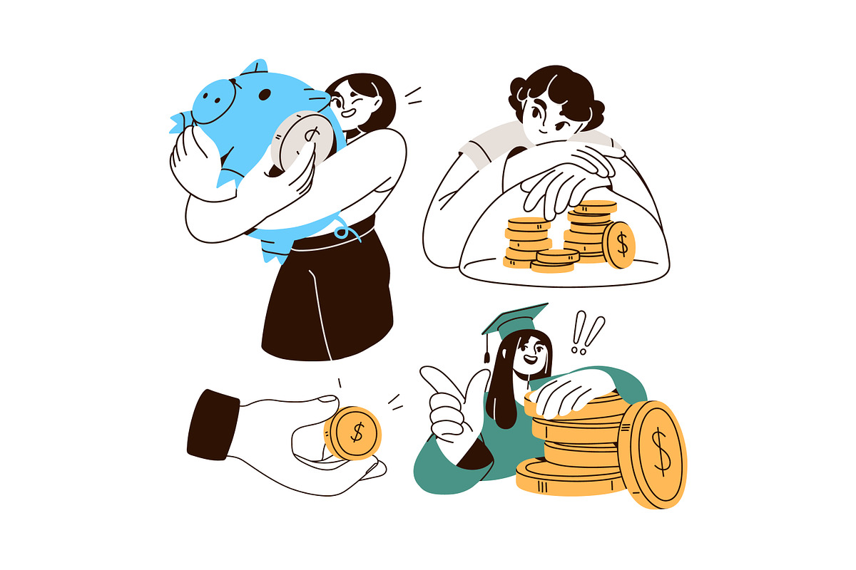 Financial literacy, planning concept, a Finance Illustration by Good Studio (Photo 7 of 9)