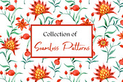 Pomegranates and Flowers. Patterns, a Pattern Graphic by made by Tanya (Thumbnail 1 of 5)