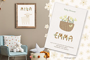 SPRING FARM animals clipart, pattern, an Animal Illustration by polikarpovaart (Thumbnail 4 of 10)