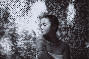 Woman with closed eyes and short, a Beauty & Fashion Photo by Anna Efetova