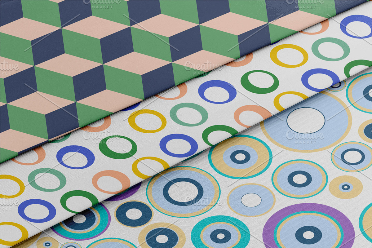 Modern seamless color patterns, a Pattern Graphic by ExpressShop (Photo 4 of 6)