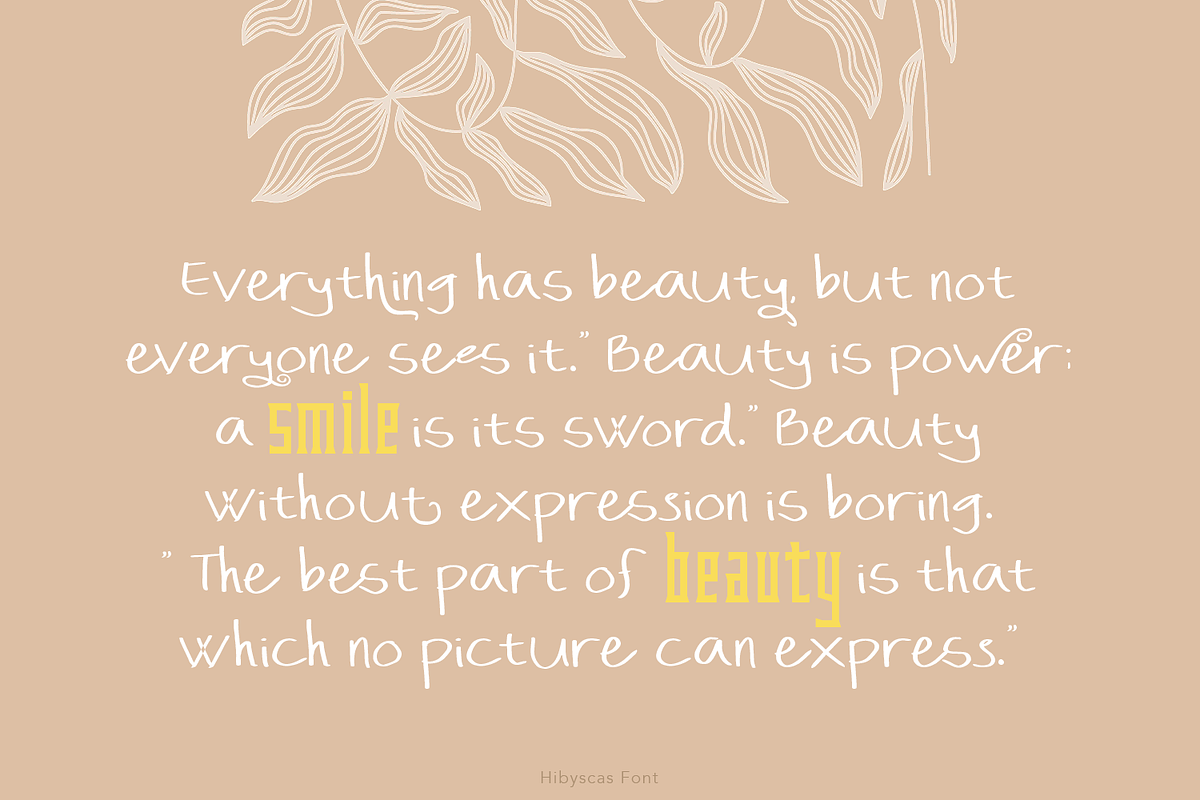 Hibyscas Font Duo, a Handwritten Font by madeDeduk (Photo 7 of 8)