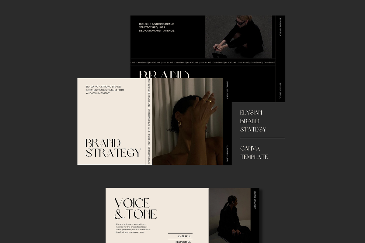 ELYSIAN Brand Strategy Template, a Presentation Template by The Magic Glow Co. (Photo 1 of 5)