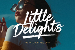 Little Delights Brush Font, a Script Font by Sam Parrett